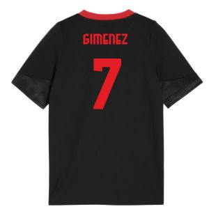 2025-2026 AC Milan Training Jersey (Black) - Kids (Gimenez 7)