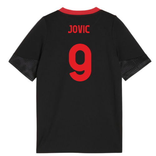 2025-2026 AC Milan Training Jersey (Black) - Kids (Jovic 9)