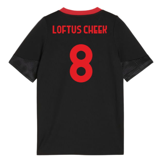2025-2026 AC Milan Training Jersey (Black) - Kids (Loftus Cheek 8)