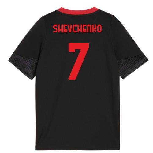 2025-2026 AC Milan Training Jersey (Black) - Kids (Shevchenko 7)