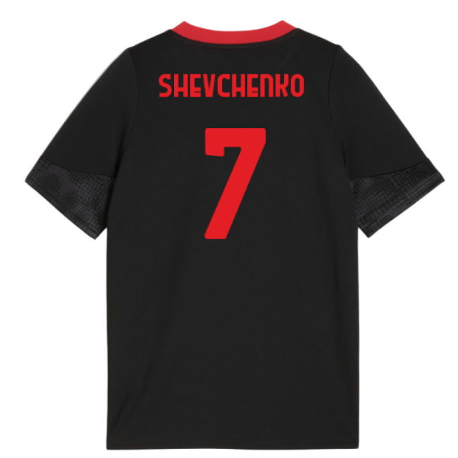 2025-2026 AC Milan Training Jersey (Black) - Kids (Shevchenko 7)