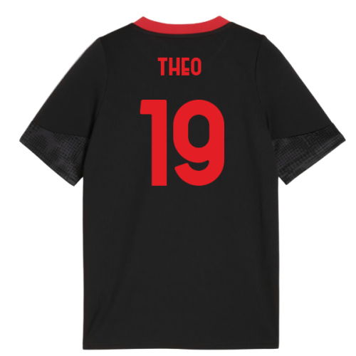 2025-2026 AC Milan Training Jersey (Black) - Kids (Theo 19)