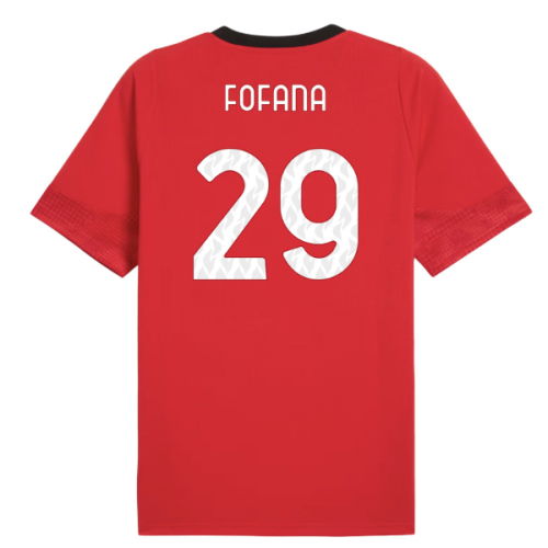 2025-2026 AC Milan Training Jersey (Red) (Fofana 29)