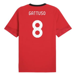 2025-2026 AC Milan Training Jersey (Red) (Gattuso 8)