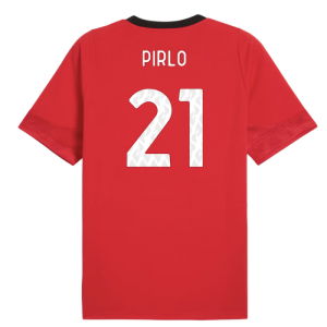 2025-2026 AC Milan Training Jersey (Red) (Pirlo 21)