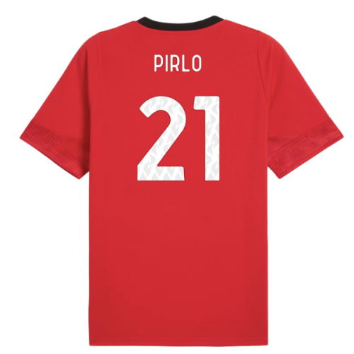2025-2026 AC Milan Training Jersey (Red) (Pirlo 21)