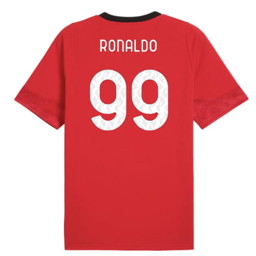 2025-2026 AC Milan Training Jersey (Red) (Ronaldo 99)