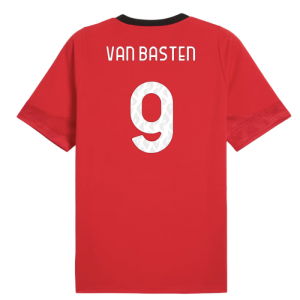 2025-2026 AC Milan Training Jersey (Red) (Van Basten 9)