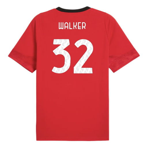 2025-2026 AC Milan Training Jersey (Red) (Walker 32)