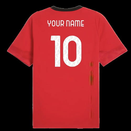 2025-2026 AC Milan Training Jersey (Red) (Your Name)