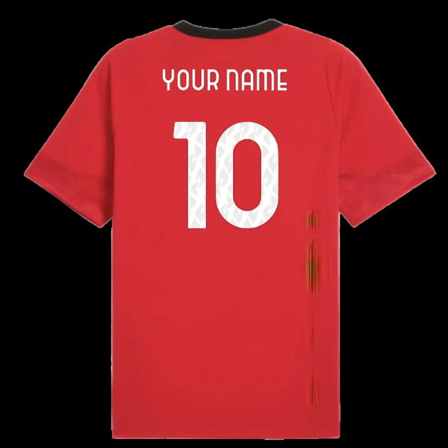 2025-2026 AC Milan Training Jersey (Red) (Your Name)
