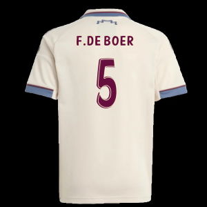 2025-2026 Ajax Third Shirt (Kids) (F.De Boer 5)