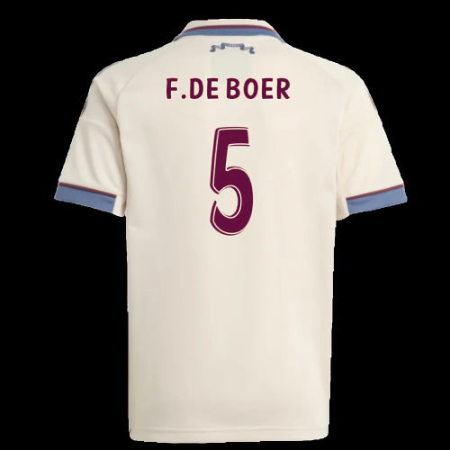 2025-2026 Ajax Third Shirt (Kids) (F.De Boer 5)