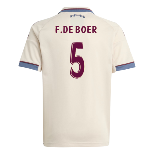 2025-2026 Ajax Third Shirt (Kids) (F.De Boer 5)