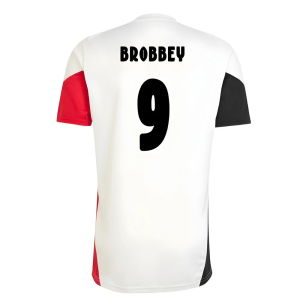 2025-2026 Ajax Training Shirt (White) (Brobbey 9)