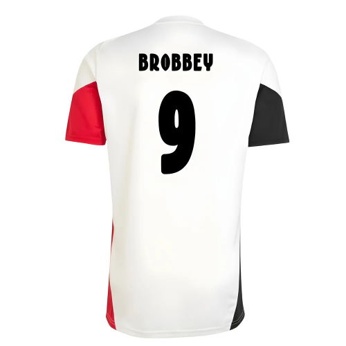 2025-2026 Ajax Training Shirt (White) (Brobbey 9)