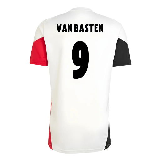 2025-2026 Ajax Training Shirt (White) (Van Basten 9)