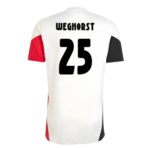 2025-2026 Ajax Training Shirt (White) (Weghorst 25)