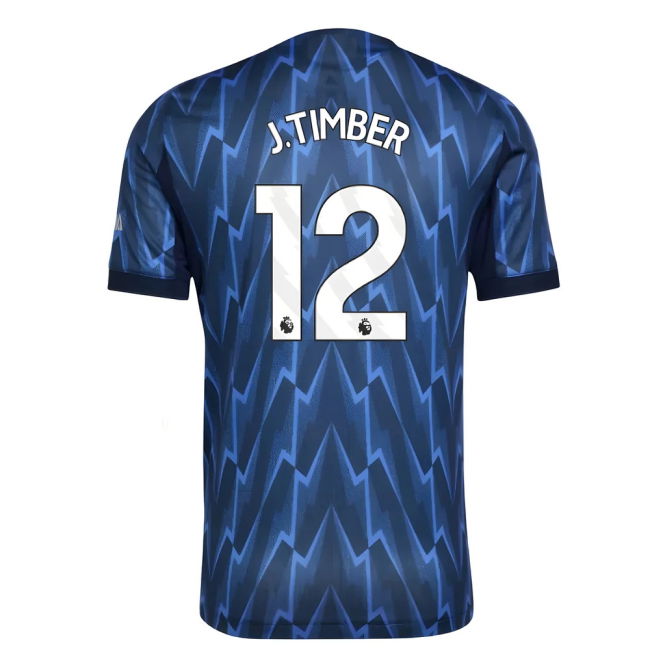 2025-2026 Arsenal Authentic Away Shirt (J.Timber 12)