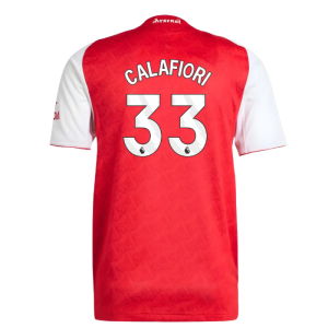 2025-2026 Arsenal Authentic Home Shirt (Calafiori 33)