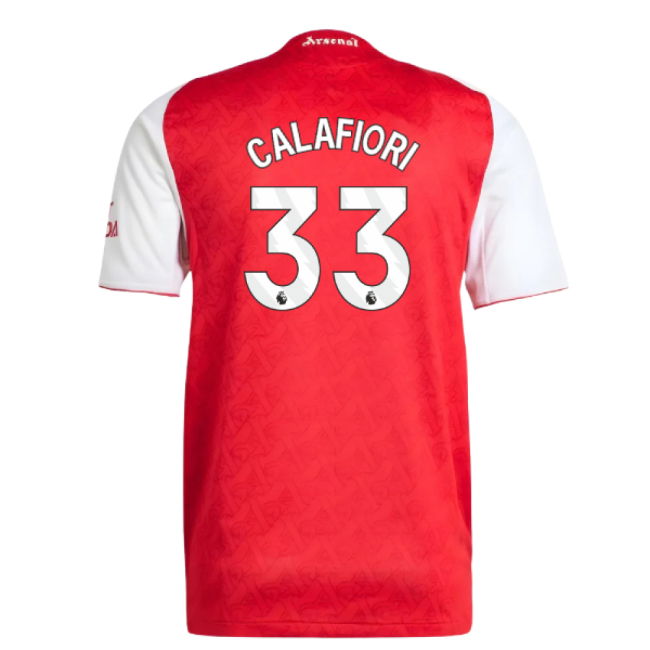 2025-2026 Arsenal Authentic Home Shirt (Calafiori 33)
