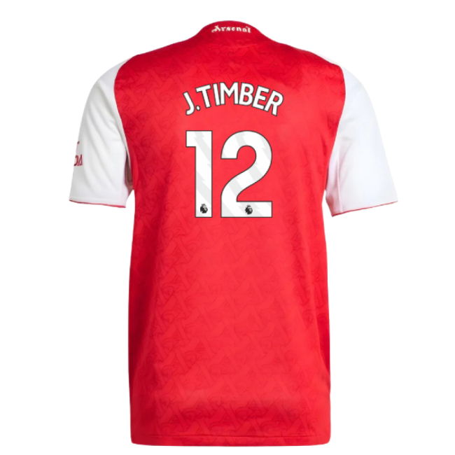2025-2026 Arsenal Authentic Home Shirt (J.Timber 12)