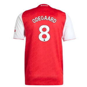 2025-2026 Arsenal Authentic Home Shirt (Odegaard 8)