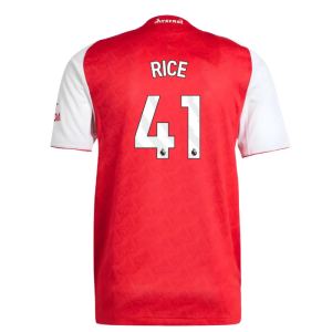 2025-2026 Arsenal Authentic Home Shirt (Rice 41)