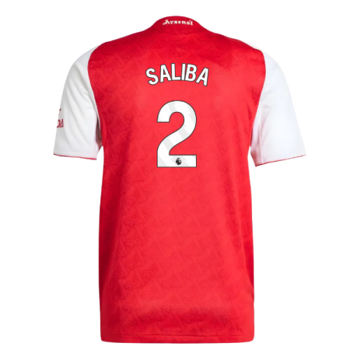 2025-2026 Arsenal Authentic Home Shirt (Saliba 2)