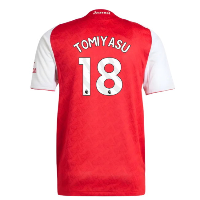 2025-2026 Arsenal Authentic Home Shirt (Tomiyasu 18)