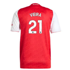 2025-2026 Arsenal Authentic Home Shirt (Vieira 21)