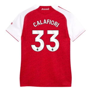 2025-2026 Arsenal Authentic Home Shirt (Womens) (Calafiori 33)