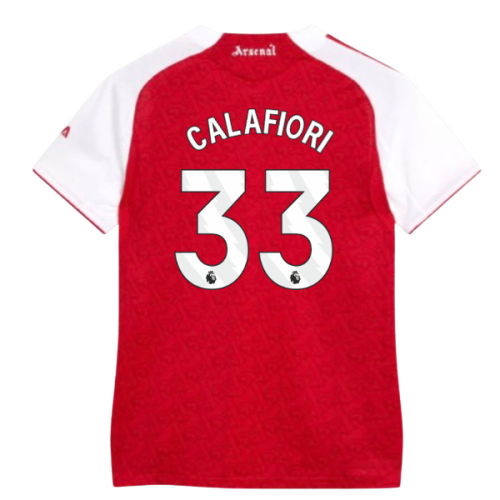 2025-2026 Arsenal Authentic Home Shirt (Womens) (Calafiori 33)