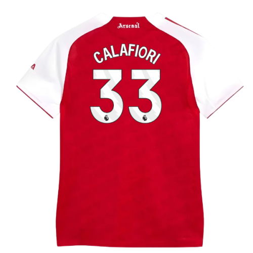 2025-2026 Arsenal Authentic Home Shirt (Womens) (Calafiori 33)