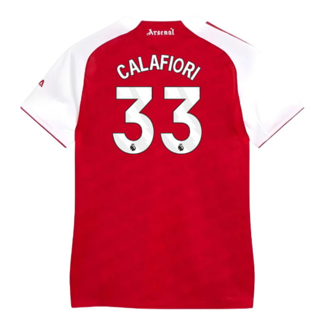 2025-2026 Arsenal Authentic Home Shirt (Womens) (Calafiori 33)
