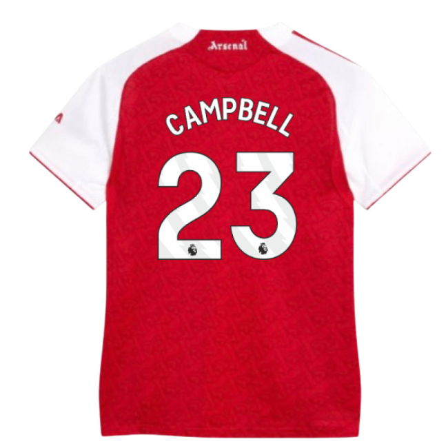 2025-2026 Arsenal Authentic Home Shirt (Womens) (Campbell 23)