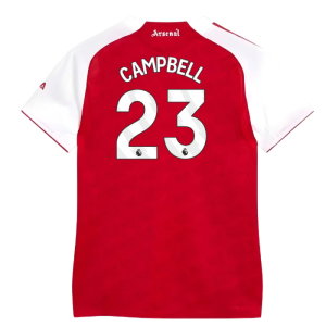 2025-2026 Arsenal Authentic Home Shirt (Womens) (Campbell 23)