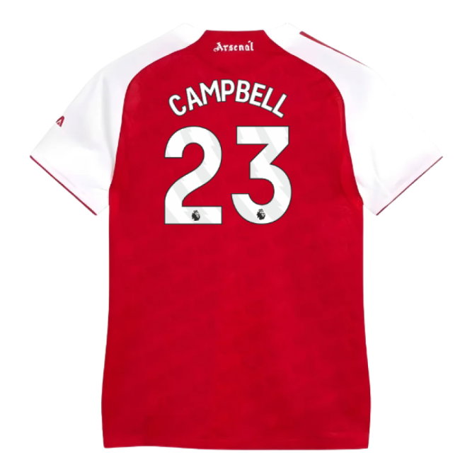 2025-2026 Arsenal Authentic Home Shirt (Womens) (Campbell 23)