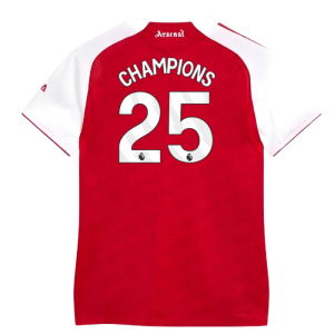 2025-2026 Arsenal Authentic Home Shirt (Womens) (Champions 25)