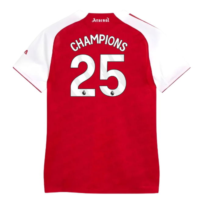 2025-2026 Arsenal Authentic Home Shirt (Womens) (Champions 25)