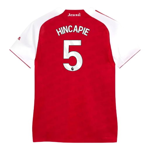 2025-2026 Arsenal Authentic Home Shirt (Womens) (Hincapie 5)