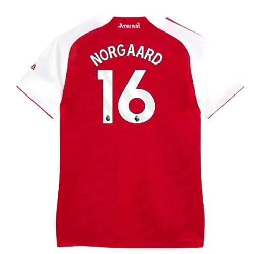 2025-2026 Arsenal Authentic Home Shirt (Womens) (Norgaard 16)