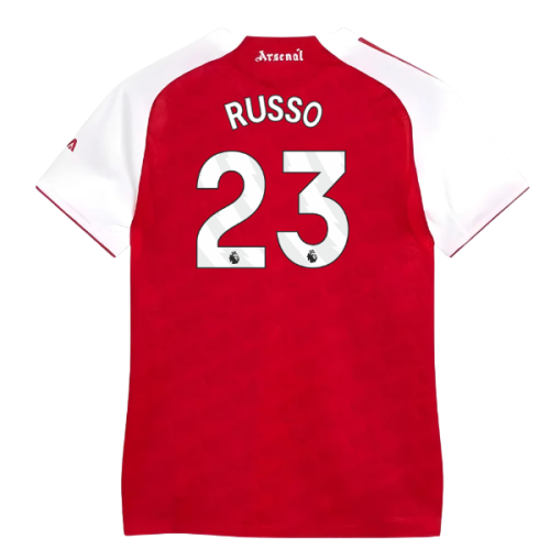 2025-2026 Arsenal Authentic Home Shirt (Womens) (Russo 23)