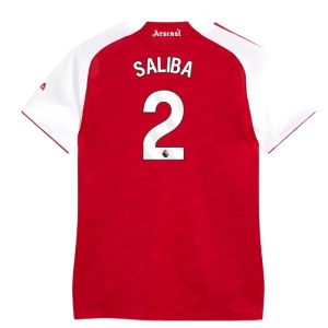 2025-2026 Arsenal Authentic Home Shirt (Womens) (Saliba 2)