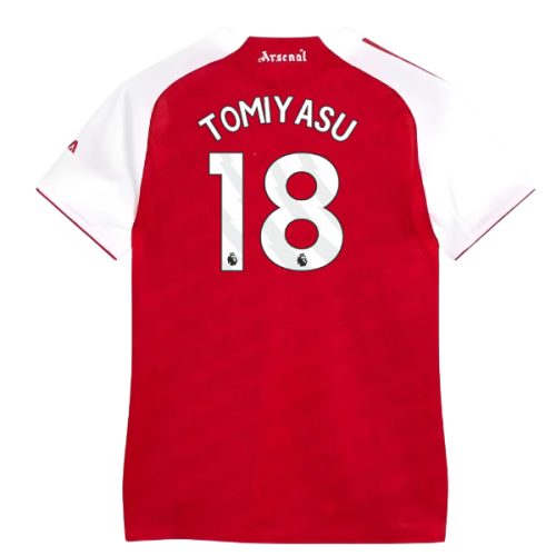 2025-2026 Arsenal Authentic Home Shirt (Womens) (Tomiyasu 18) 2025-2026 Arsenal Authentic Home Shirt (Womens) (Tomiyasu 18)