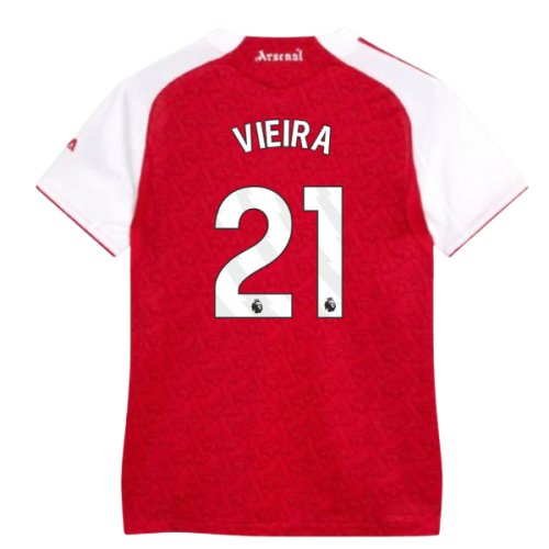 2025-2026 Arsenal Authentic Home Shirt (Womens) (Vieira 21)