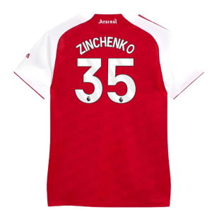 2025-2026 Arsenal Authentic Home Shirt (Womens) (Zinchenko 35)