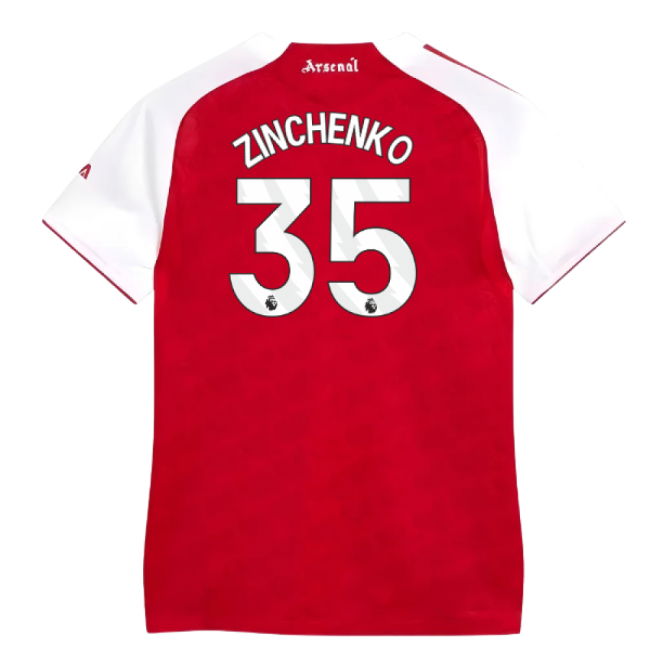 2025-2026 Arsenal Authentic Home Shirt (Womens) (Zinchenko 35)