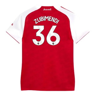 2025-2026 Arsenal Authentic Home Shirt (Womens) (Zubimendi 36)