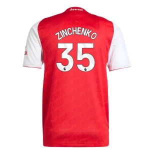 2025-2026 Arsenal Authentic Home Shirt (Zinchenko 35)